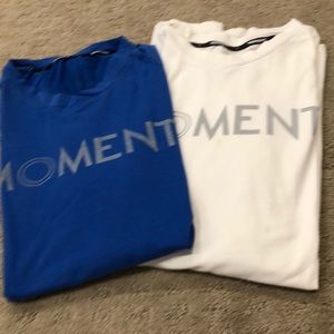 Seize the moment w/these 2  moment dry fit shirts!
